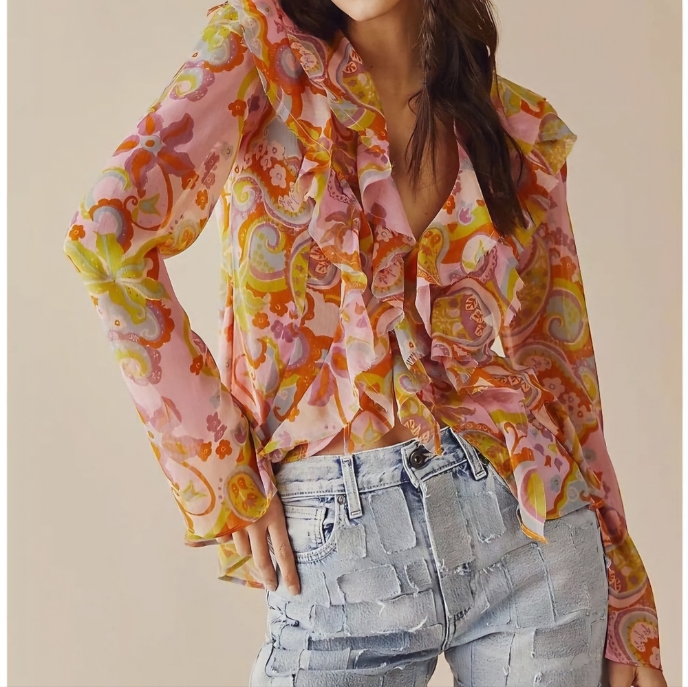 Free people shirt size medium pre owned